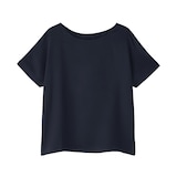 婦人　なめらかサテン　半袖プルオーバー