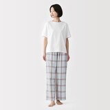 婦人　二重ガーゼ　半袖ルームウェアセット