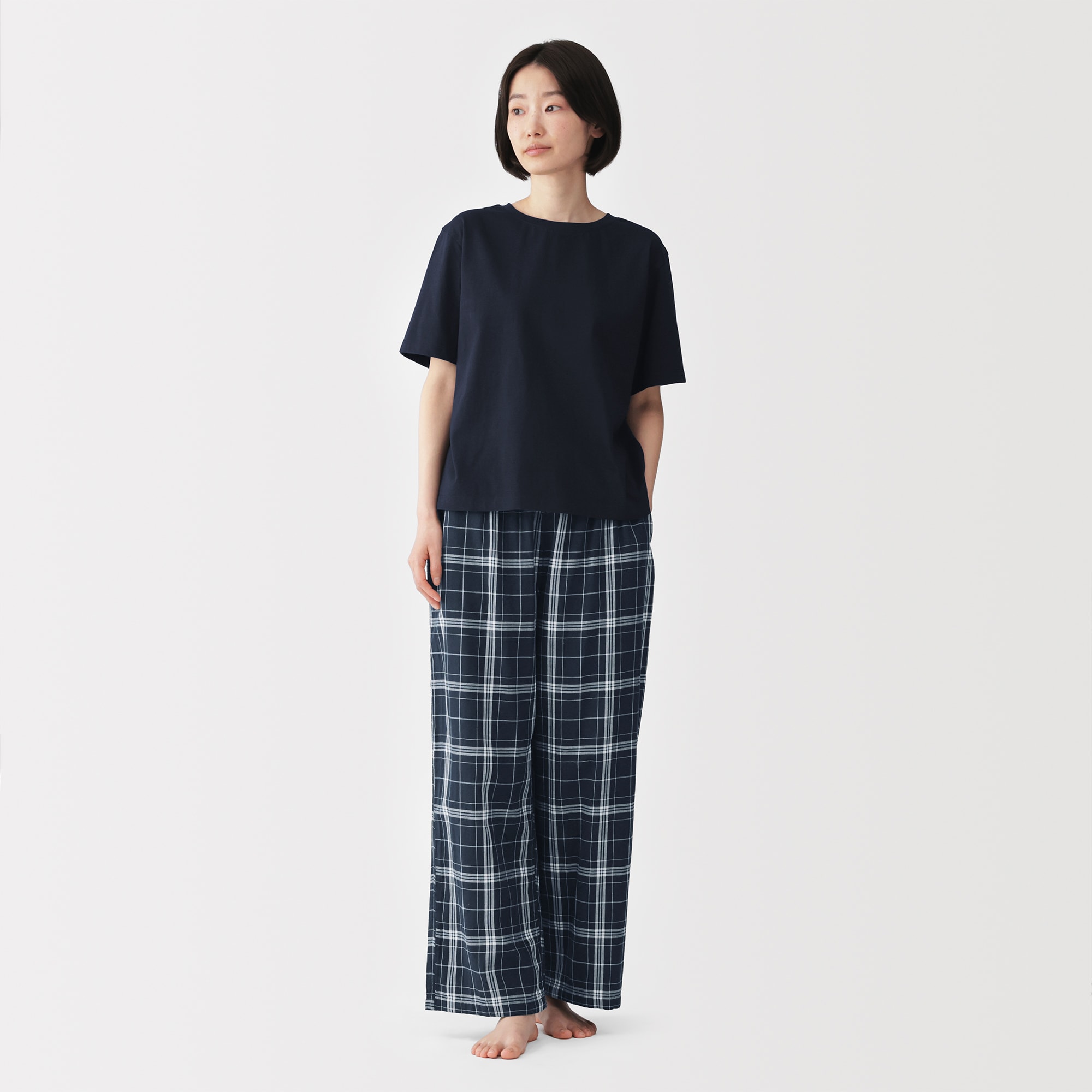 婦人　二重ガーゼ　半袖ルームウェアセット | 無印良品