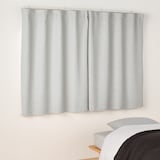 防炎・遮光性　二重織りノンプリーツカーテン