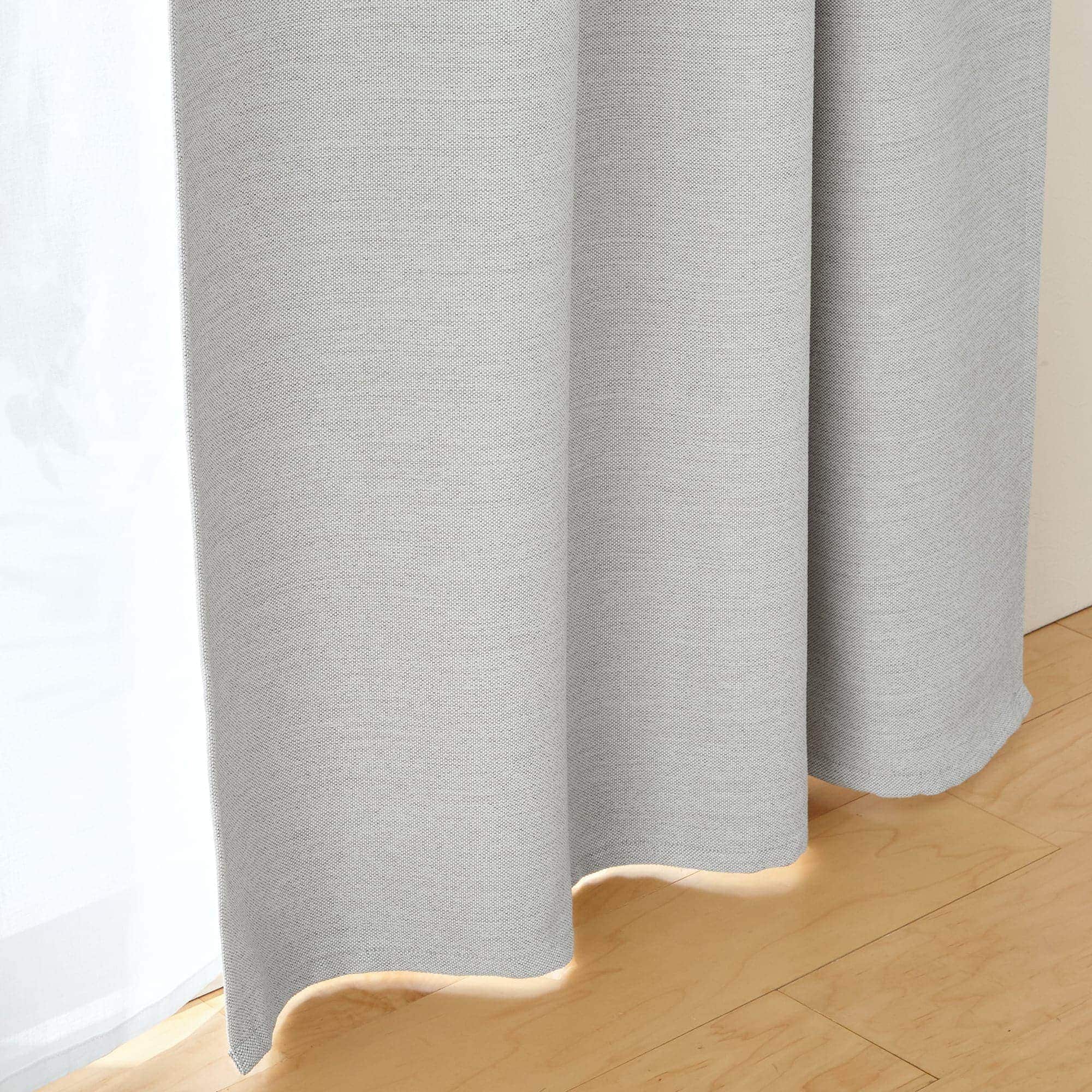 防炎・遮光性　二重織りノンプリーツカーテン