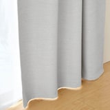 防炎・遮光性　二重織りノンプリーツカーテン