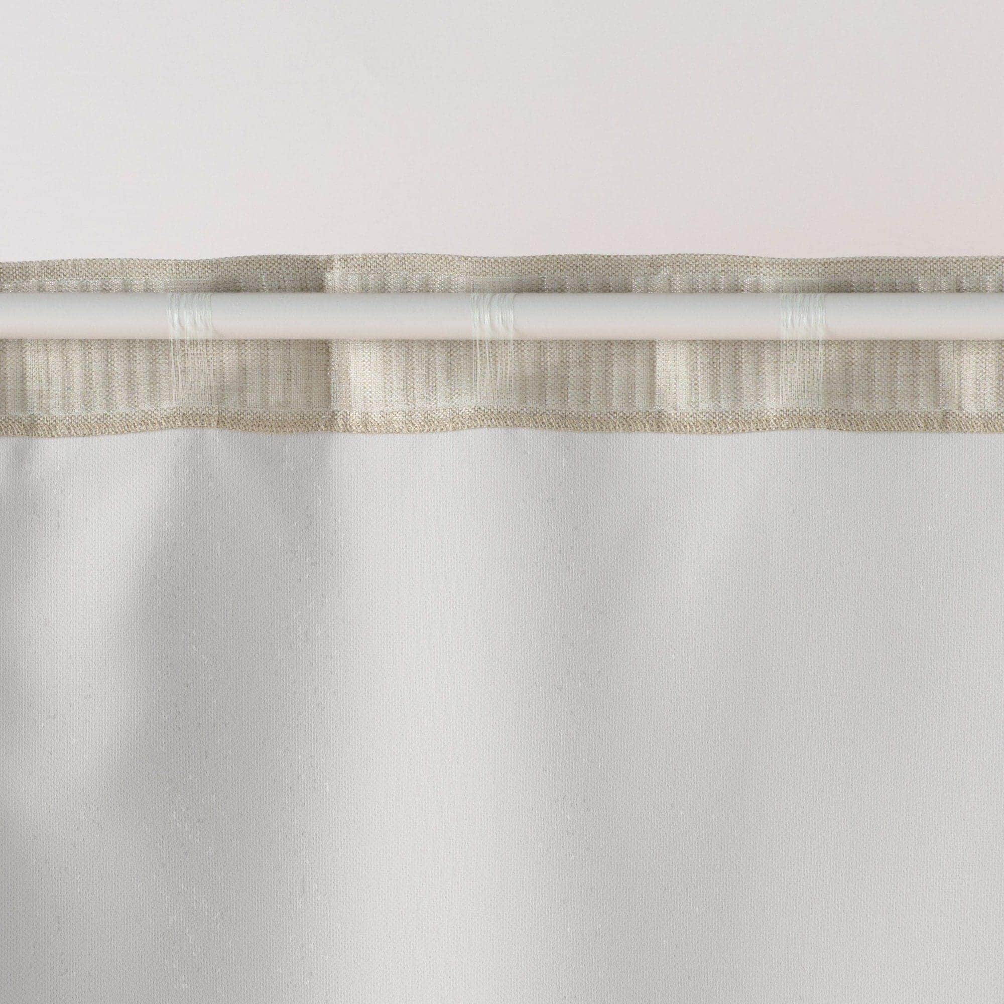 防炎・遮光性　二重織りノンプリーツカーテン