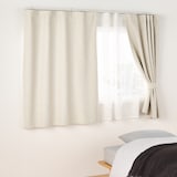 防炎・遮光性　二重織りノンプリーツカーテン