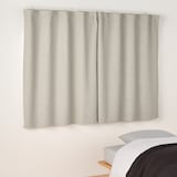 防炎・遮光性　二重織りノンプリーツカーテン