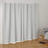 防炎・遮光性　二重織りノンプリーツカーテン