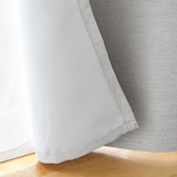 防炎・遮光性　二重織りノンプリーツカーテン