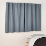 防炎・遮光性　ドビー織りノンプリーツカーテン