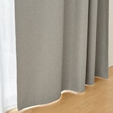 防炎・遮光性　ドビー織りノンプリーツカーテン
