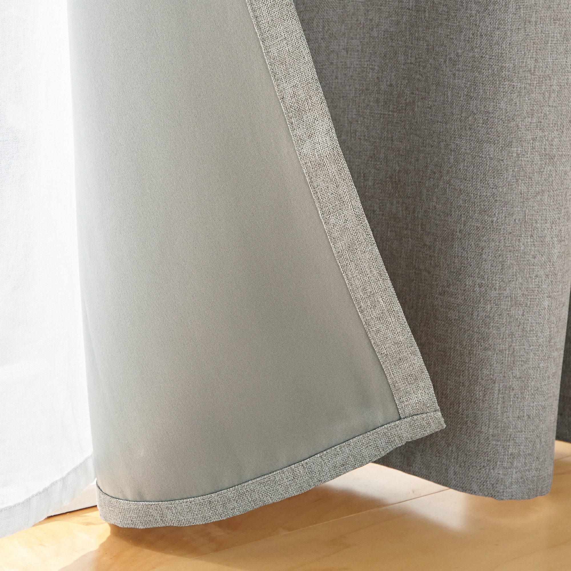 防炎・遮光性　ドビー織りノンプリーツカーテン