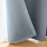 防炎・遮光性　ドビー織りノンプリーツカーテン