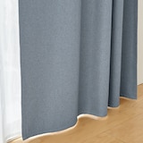 防炎・遮光性　ドビー織りノンプリーツカーテン