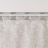 麻平織ノンプリーツカーテン