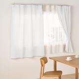 麻平織ノンプリーツカーテン