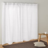 麻平織ノンプリーツカーテン