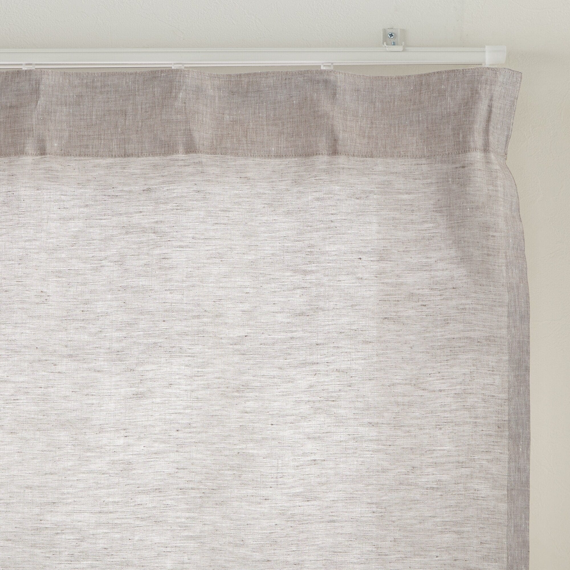 麻平織ノンプリーツカーテン