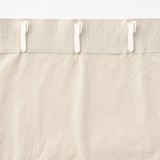 綿洗いざらし平織ノンプリーツカーテン