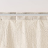 綿洗いざらし平織ノンプリーツカーテン