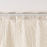 綿洗いざらし平織ノンプリーツカーテン