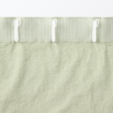綿洗いざらし平織ノンプリーツカーテン