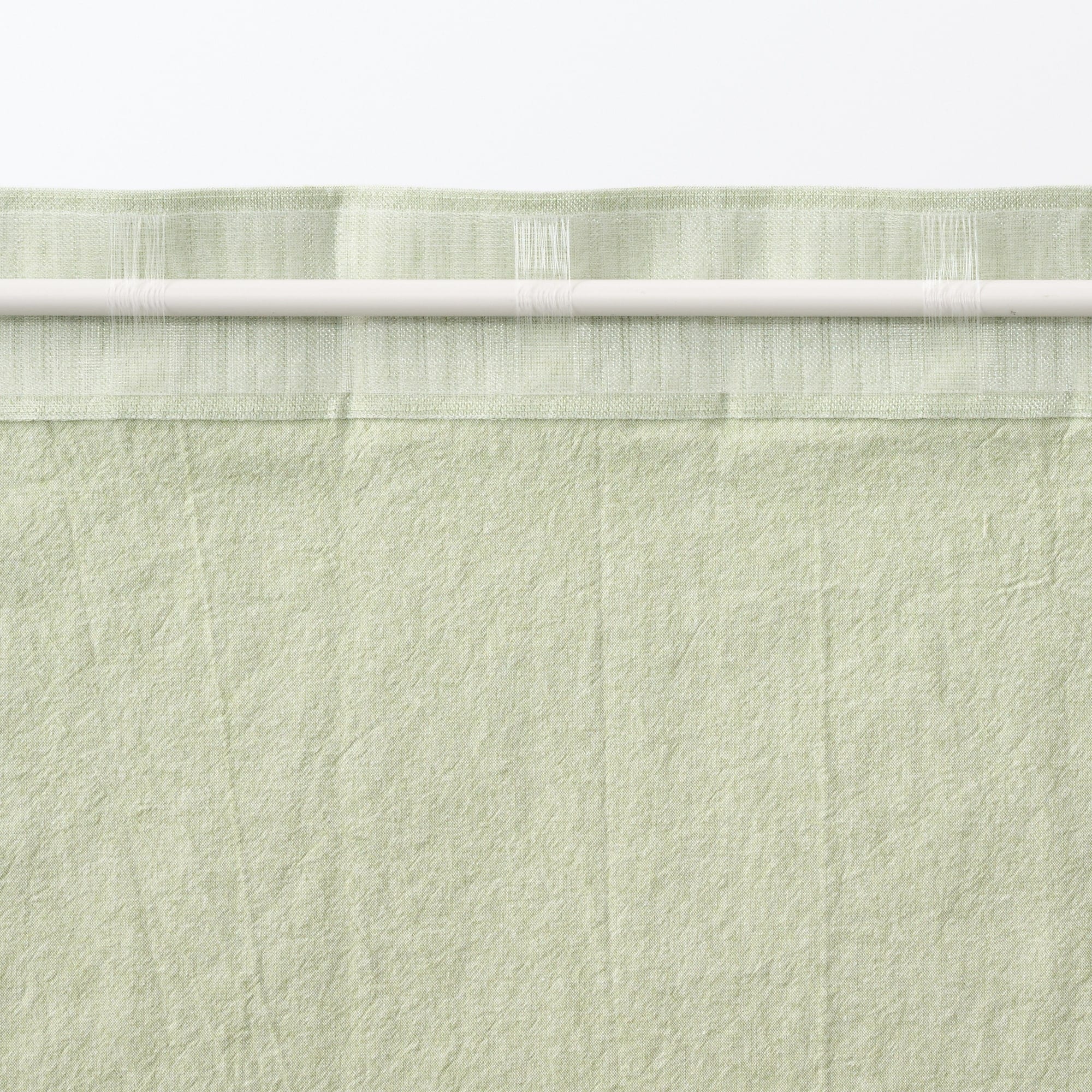 綿洗いざらし平織ノンプリーツカーテン