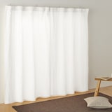 綿洗いざらし平織ノンプリーツカーテン