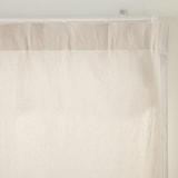 綿洗いざらし平織ノンプリーツカーテン