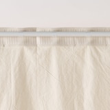 綿洗いざらし平織ノンプリーツカーテン