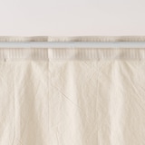 綿洗いざらし平織ノンプリーツカーテン