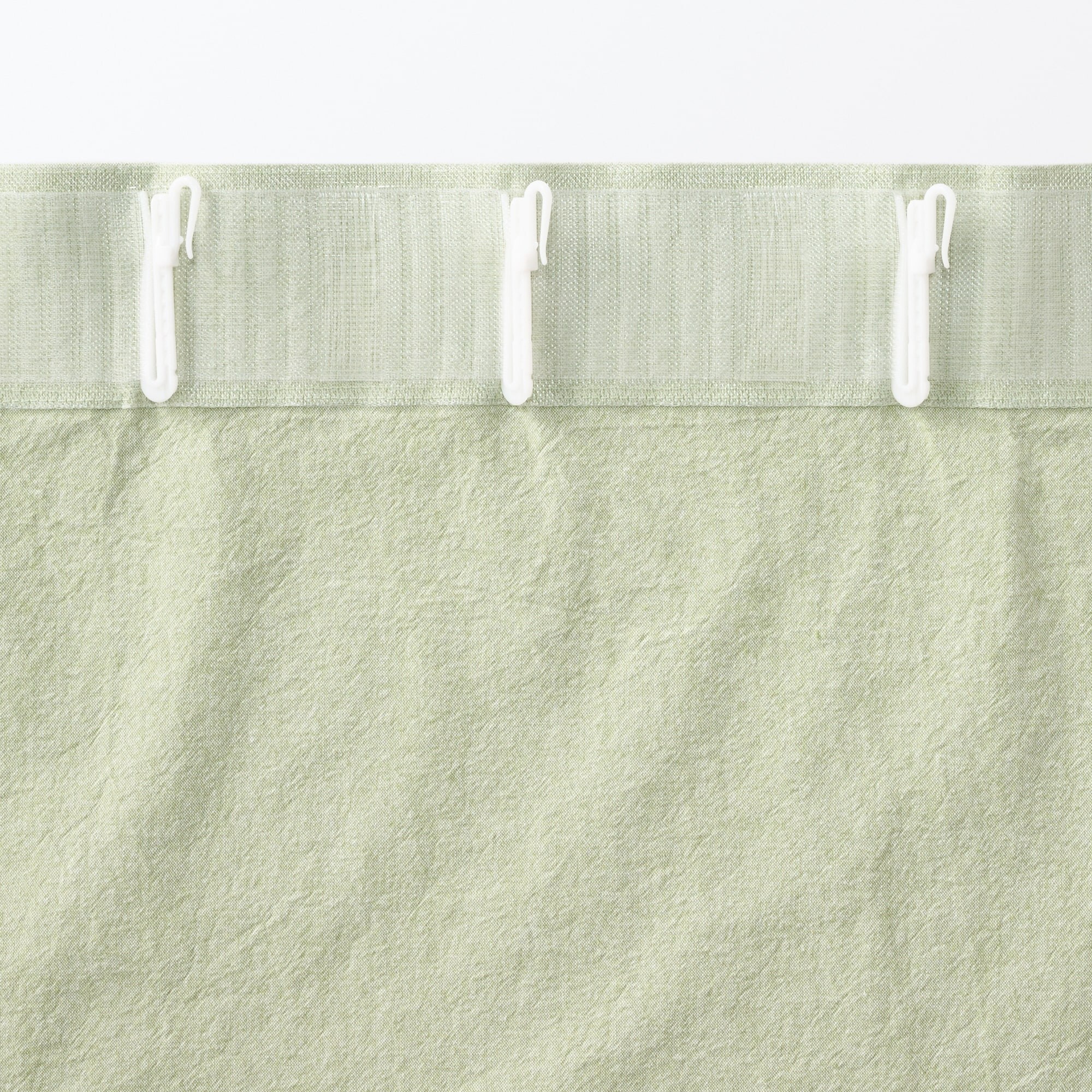 綿洗いざらし平織ノンプリーツカーテン
