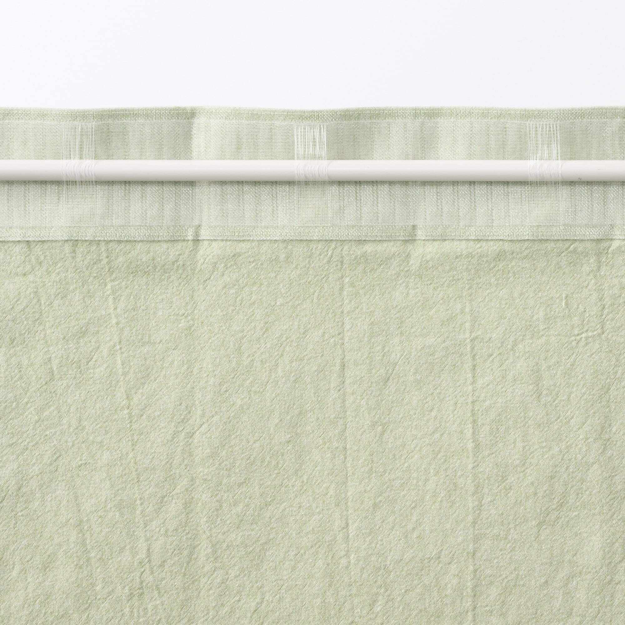 綿洗いざらし平織ノンプリーツカーテン