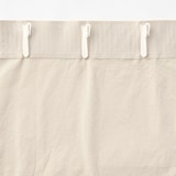 綿洗いざらし平織ノンプリーツカーテン