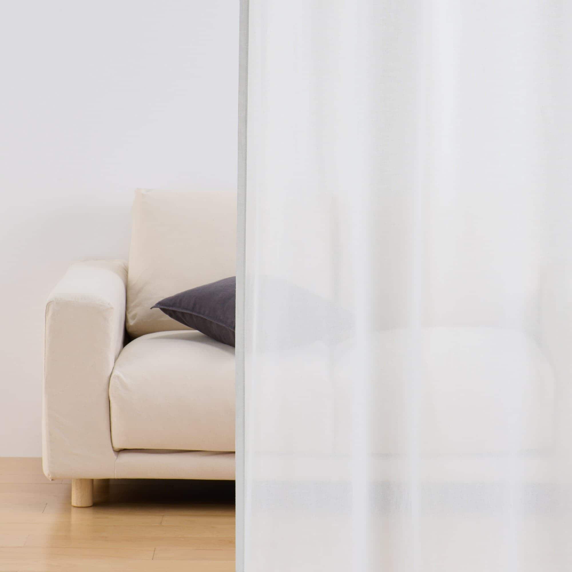 綿ボイルノンプリーツレースカーテン | 無印良品