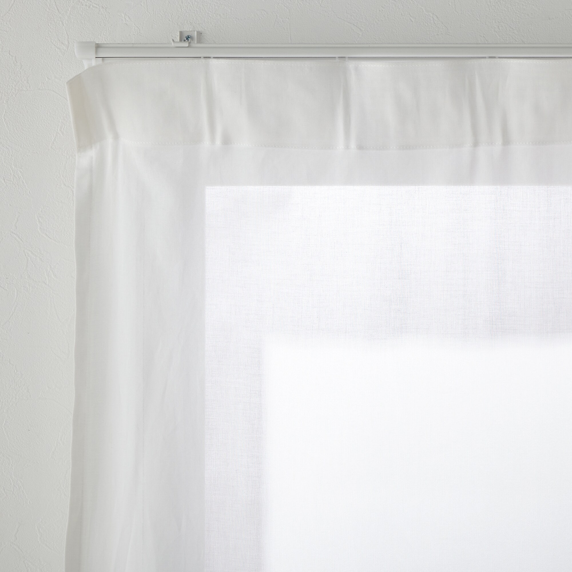 綿ボイルノンプリーツレースカーテン