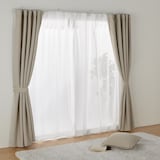 綿ボイルノンプリーツレースカーテン