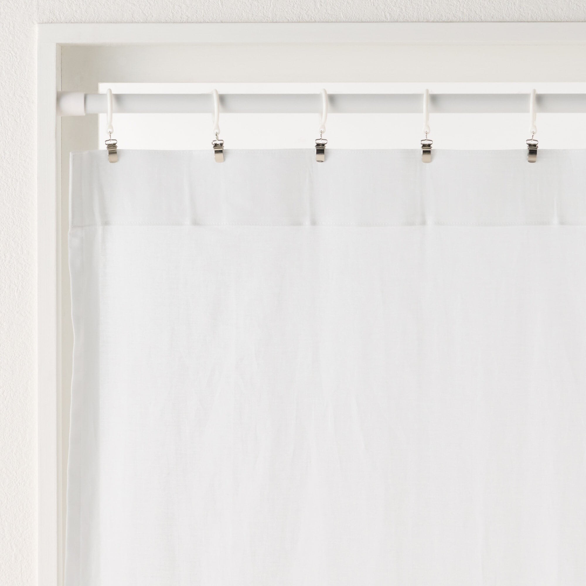 綿ボイルノンプリーツレースカーテン