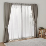 綿ボイルノンプリーツレースカーテン