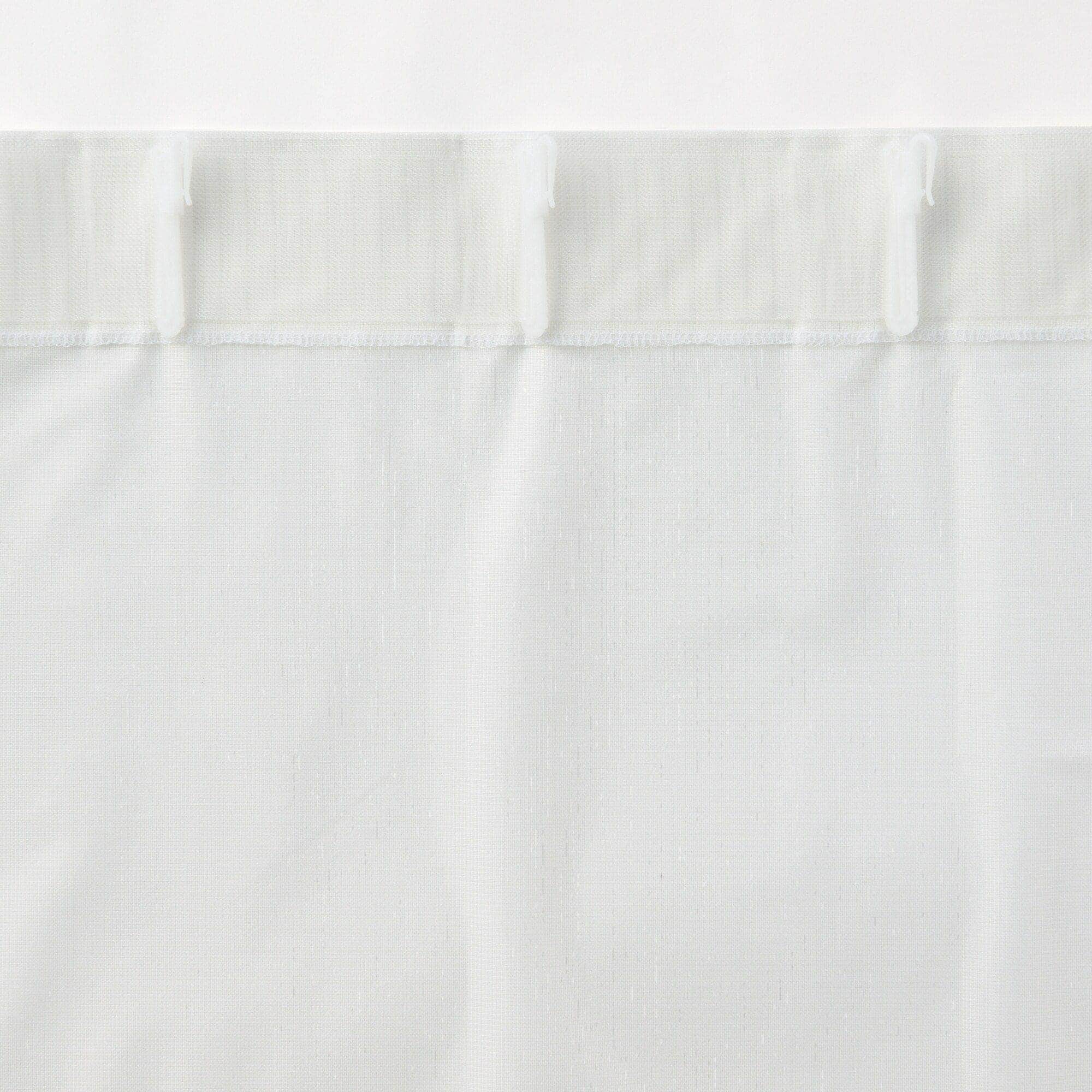 防カビ　ポリエステルノンプリーツレースカーテン