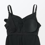 婦人　コットン混パターンメッシュ授乳に便利なブラキャミソール