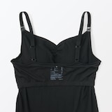 婦人　コットン混パターンメッシュ授乳に便利なブラキャミソール