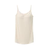 婦人　コットン混パターンメッシュ授乳に便利なブラキャミソール