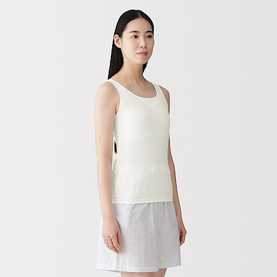 婦人　胸のボリュームをおさえる　ブラタンクトップ（2026年仕様）