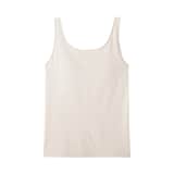 婦人　胸のボリュームをおさえる　ブラタンクトップ