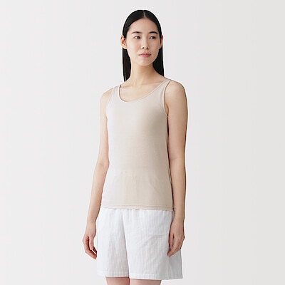 婦人　胸のボリュームをおさえる　ブラタンクトップ（2026年仕様）