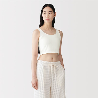 【１月中旬発売予定】婦人　胸のボリュームをおさえる　ブラタンクトップハーフ丈