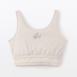 婦人　胸のボリュームをおさえる　ブラタンクトップハーフ丈