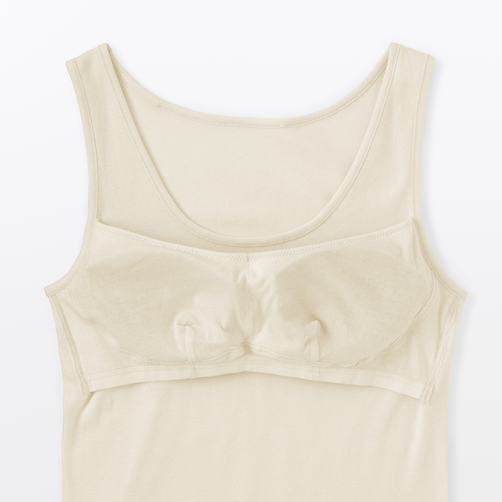 婦人　無染色カップ入りタンクトップ