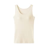 婦人　無染色カップ入りタンクトップ
