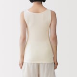 婦人　無染色カップ入りタンクトップ