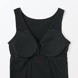 婦人　コットン混パターンメッシュ授乳に便利なブラタンクトップ